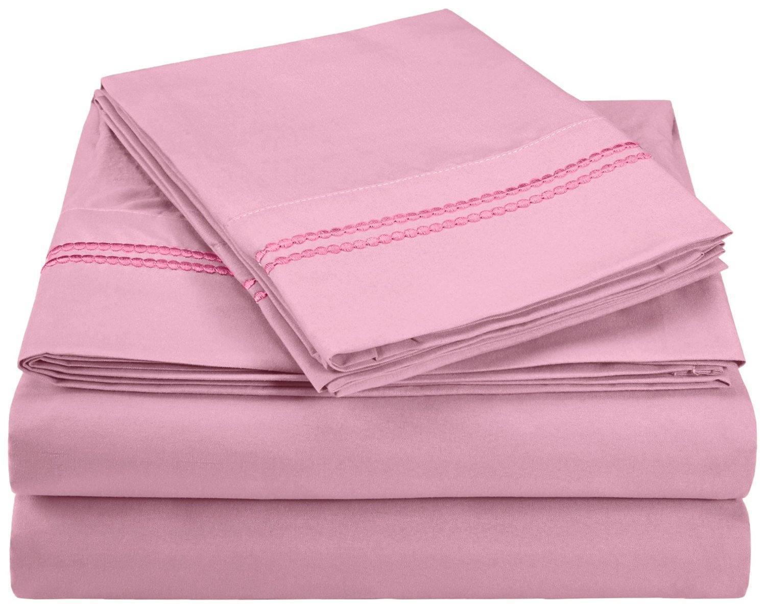 3000 Series Wrinkle Resistant 2 Line Embroidery Sheet Set FredCo