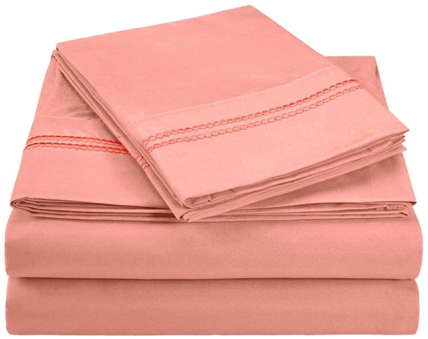 3000 Series Wrinkle Resistant 2 Line Embroidery Sheet Set FredCo