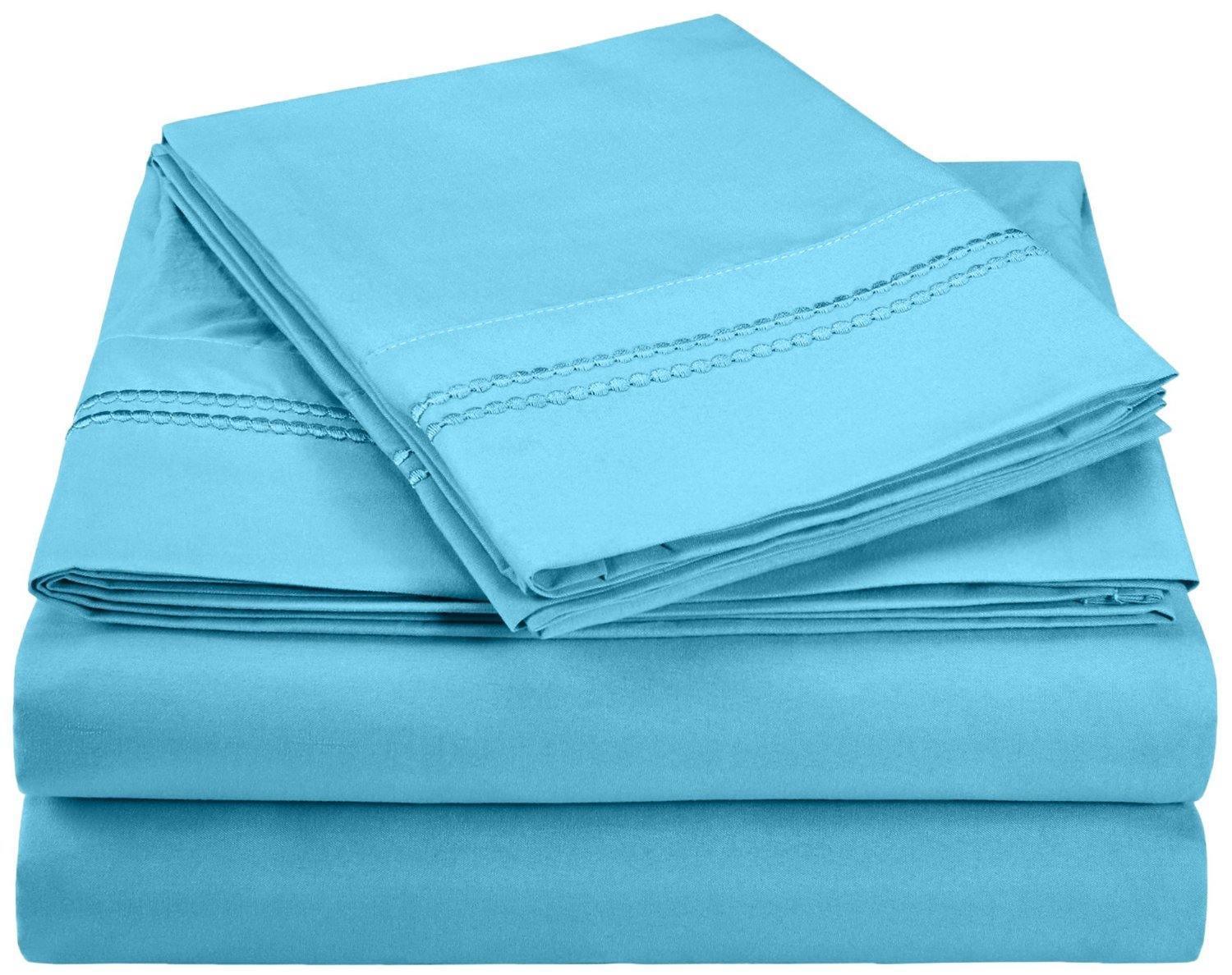 3000 Series Wrinkle Resistant 2 Line Embroidery Sheet Set FredCo