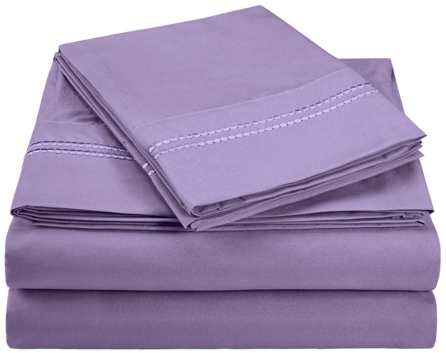 3000 Series Wrinkle Resistant 2 Line Embroidery Sheet Set FredCo