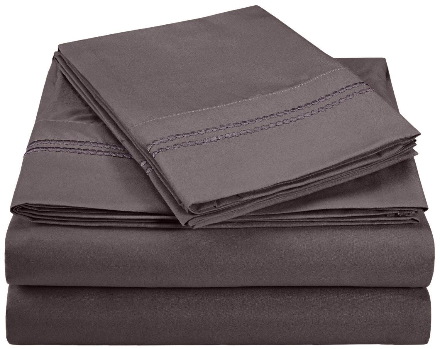 3000 Series Wrinkle Resistant 2 Line Embroidery Sheet Set FredCo