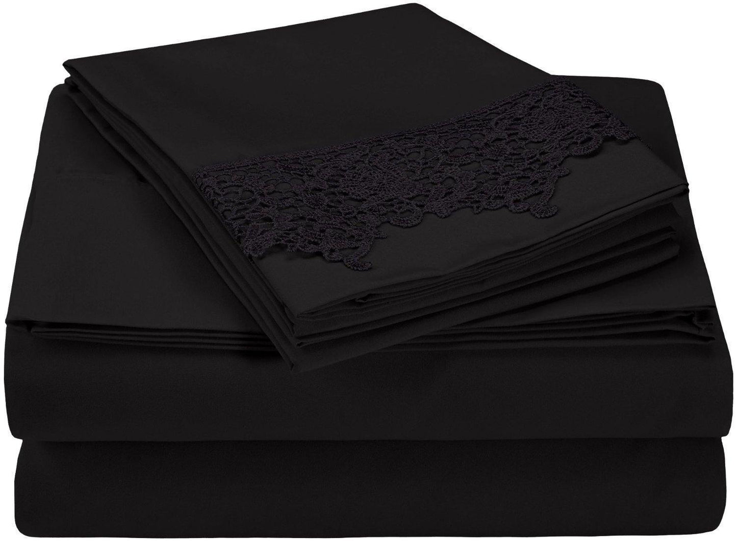 3000 Series Wrinkle Resistant Elegant Lace Sheet Set FredCo