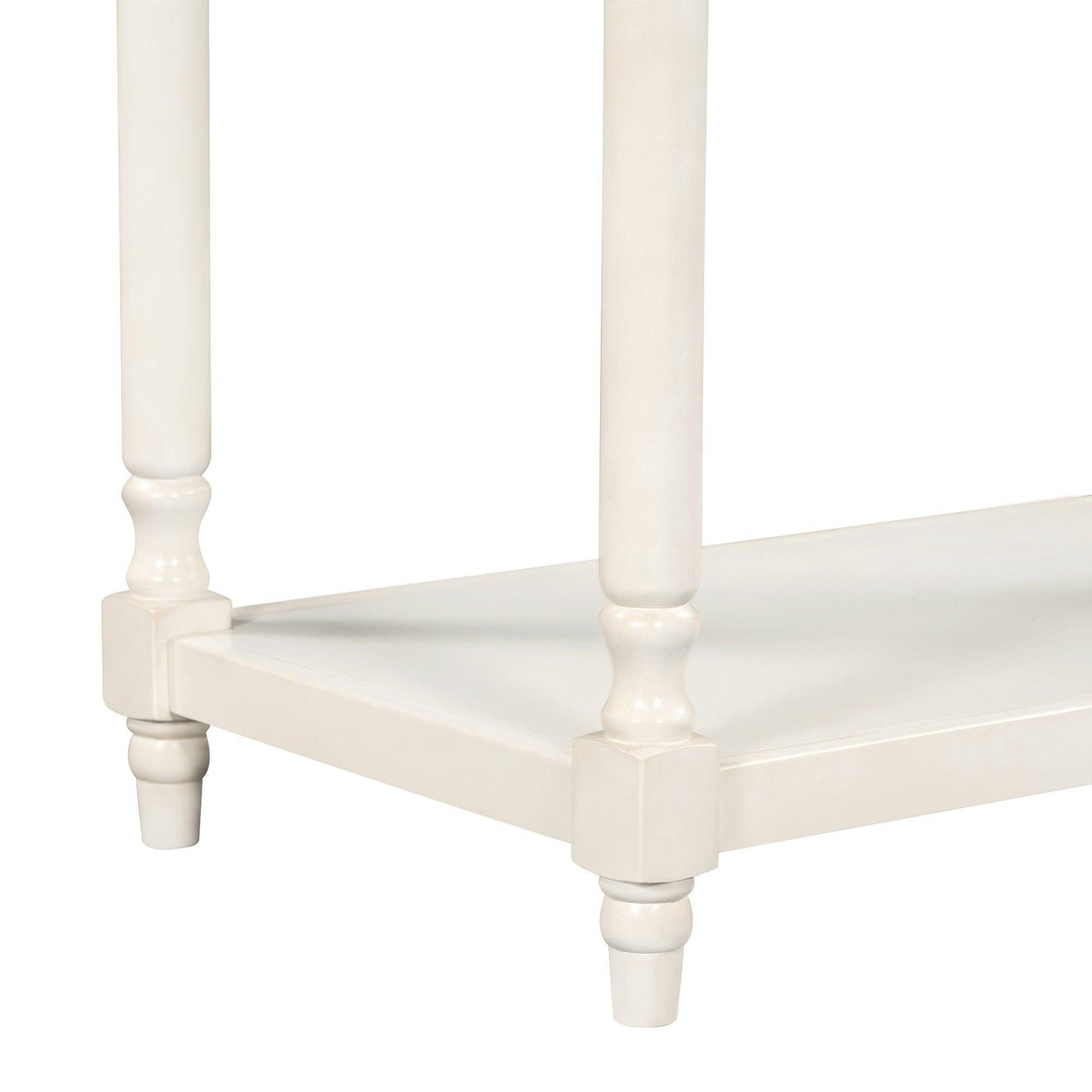 36" Bathroom Vanity Base without Sink, Open Storage Shelf, Antique White WF294112AAK FredCo