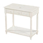 36" Bathroom Vanity Base without Sink, Open Storage Shelf, Antique White WF294112AAK FredCo