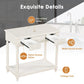36" Bathroom Vanity Base without Sink, Open Storage Shelf, Antique White WF294112AAK FredCo