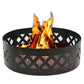 36" Portable Steel Fire Pit Ring Metal Campfire Ring Fire Rings Backyard Camping Cookout BBQ Patio FredCo