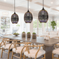 3D Pendant Lighting with Colourful Handcrafted Art Glass Hanging Light for Kitchen Island Dining Room Restaurant FredCo