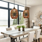 3D Pendant Lighting with Colourful Handcrafted Art Glass Hanging Light for Kitchen Island Dining Room Restaurant FredCo