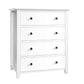 4-Drawer Dresser Chest of Drawers, White FredCo