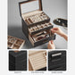 4-Layer Jewelry Box, Graphite 3 Drawers FredCo