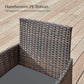 4-Piece Patio Furniture Set, Gray Rattan FredCo