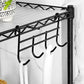 4-Tier Bathroom Shelf Black FredCo
