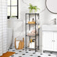 4-Tier Bathroom Shelf Black FredCo