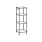 4-Tier Bathroom Shelf Black FredCo