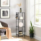 4-Tier Bathroom Shelf Black FredCo