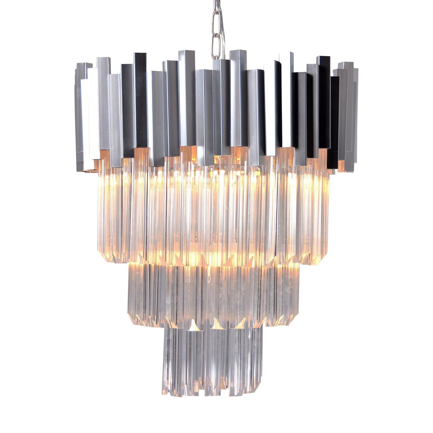 4-Tier Crystal Chandelier ZD6499-4PN FredCo
