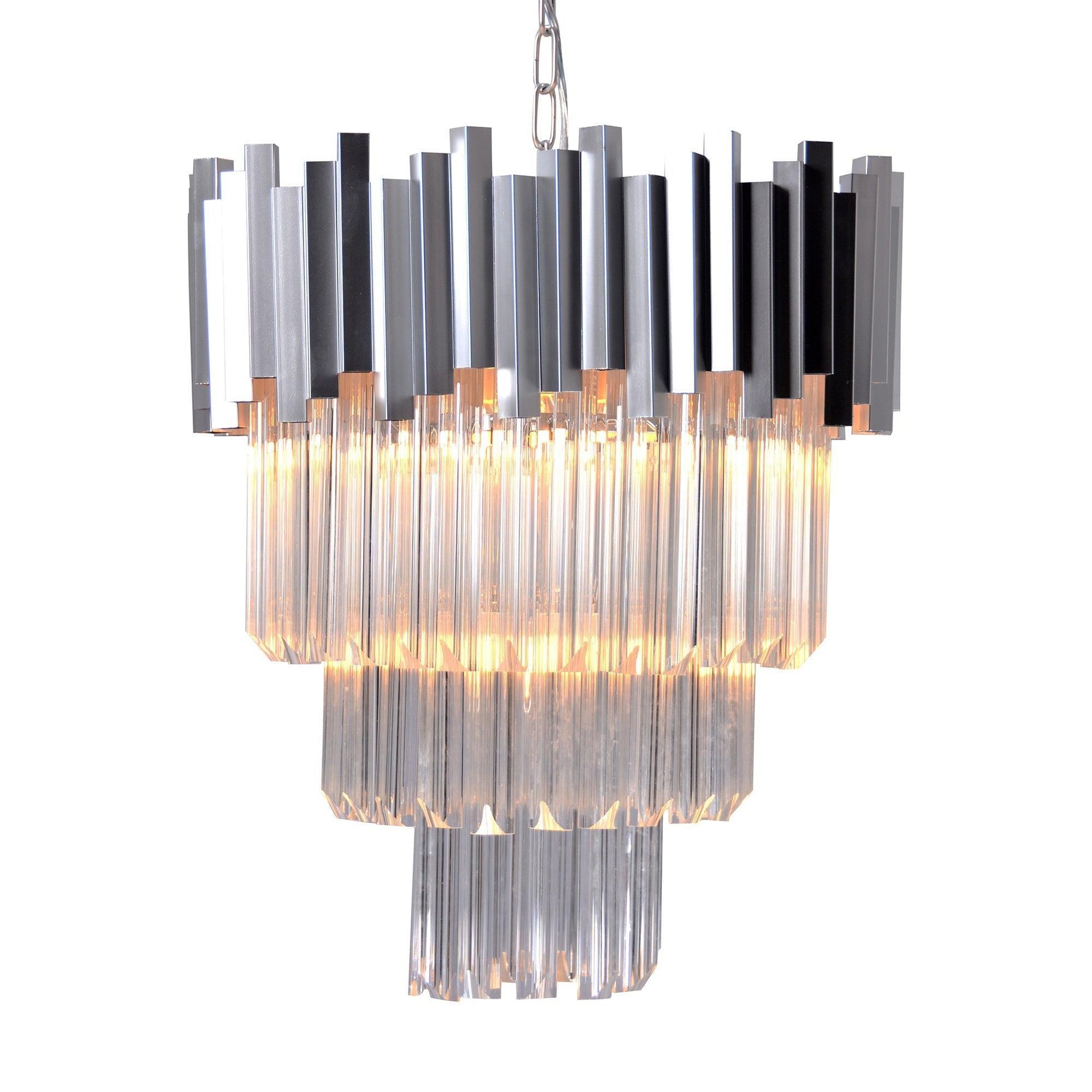 4-Tier Crystal Chandelier ZD6499-4PN FredCo