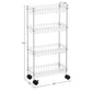4-Tier Slim Rolling Trolley FredCo