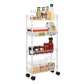 4-Tier Slim Rolling Trolley FredCo