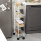 4-Tier Slim Rolling Trolley FredCo