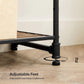 4-Tier Storage Rack Rustic Brown and Black FredCo