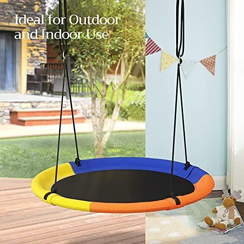 40" Outdoor Indoor Saucer Tree Swing FredCo