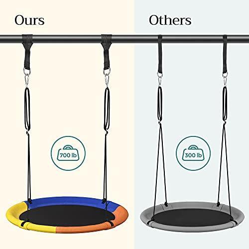 40" Outdoor Indoor Saucer Tree Swing FredCo