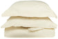 400-Thread Count 100% Egyptian Cotton Elegant Solid Duvet Cover Set FredCo