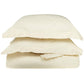 400-Thread Count 100% Egyptian Cotton Elegant Solid Duvet Cover Set FredCo