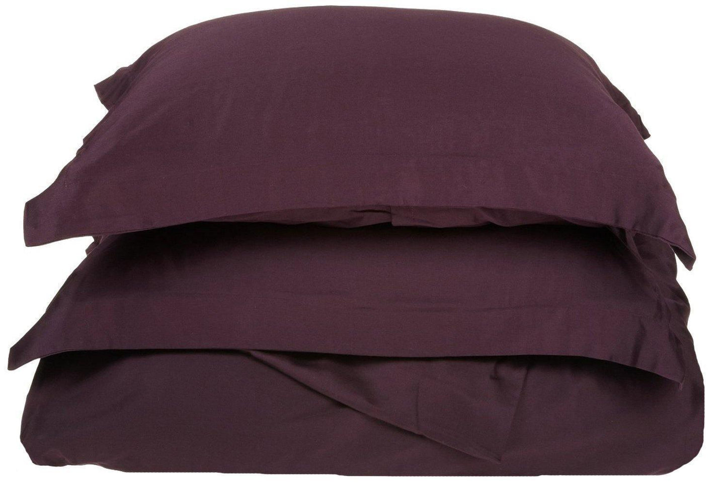 400-Thread Count 100% Egyptian Cotton Elegant Solid Duvet Cover Set FredCo