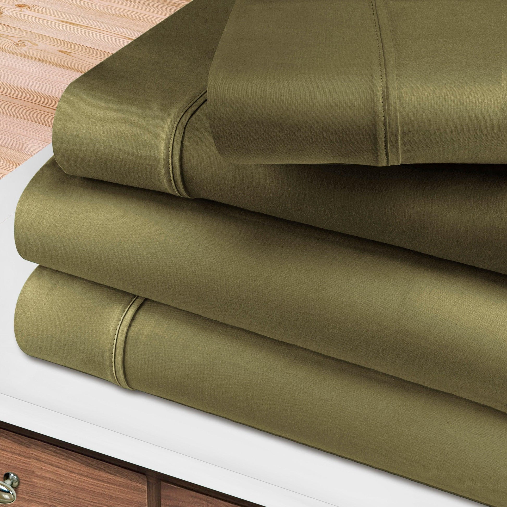 400-Thread Count 100% Egyptian Cotton Soft Deep Pocket Sheet Set FredCo