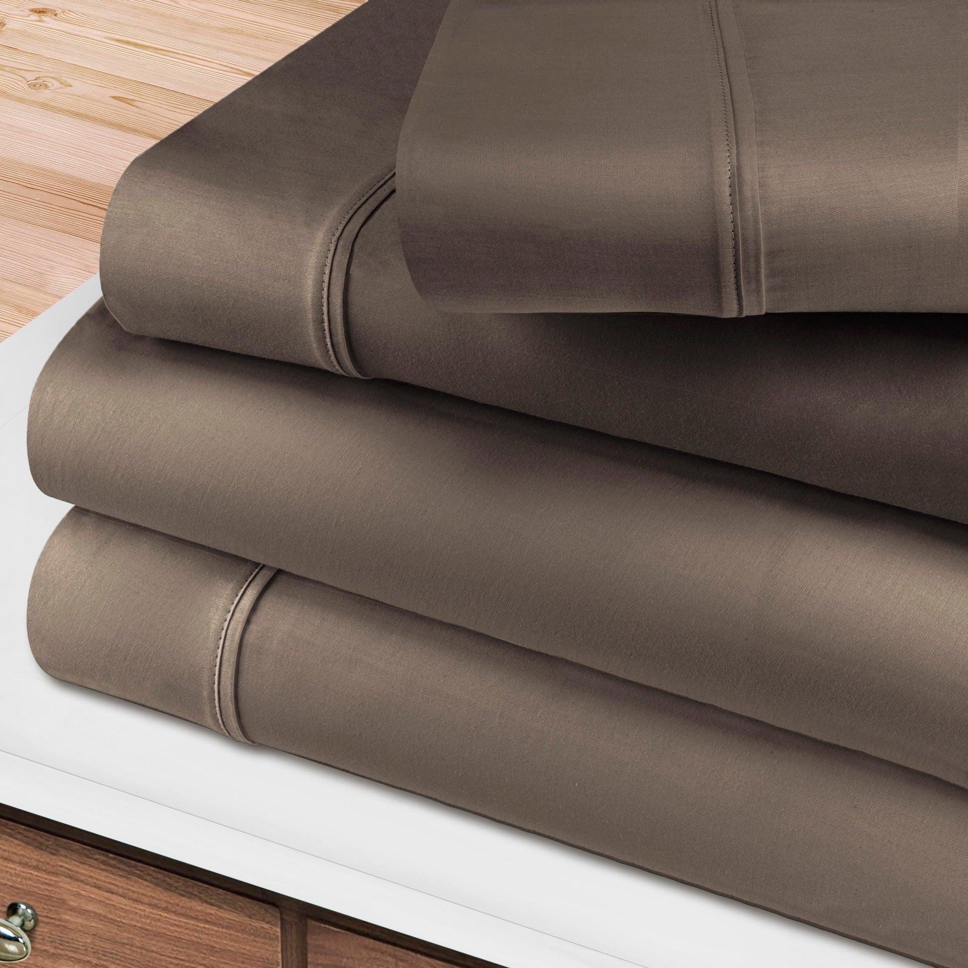 400-Thread Count 100% Egyptian Cotton Soft Deep Pocket Sheet Set FredCo