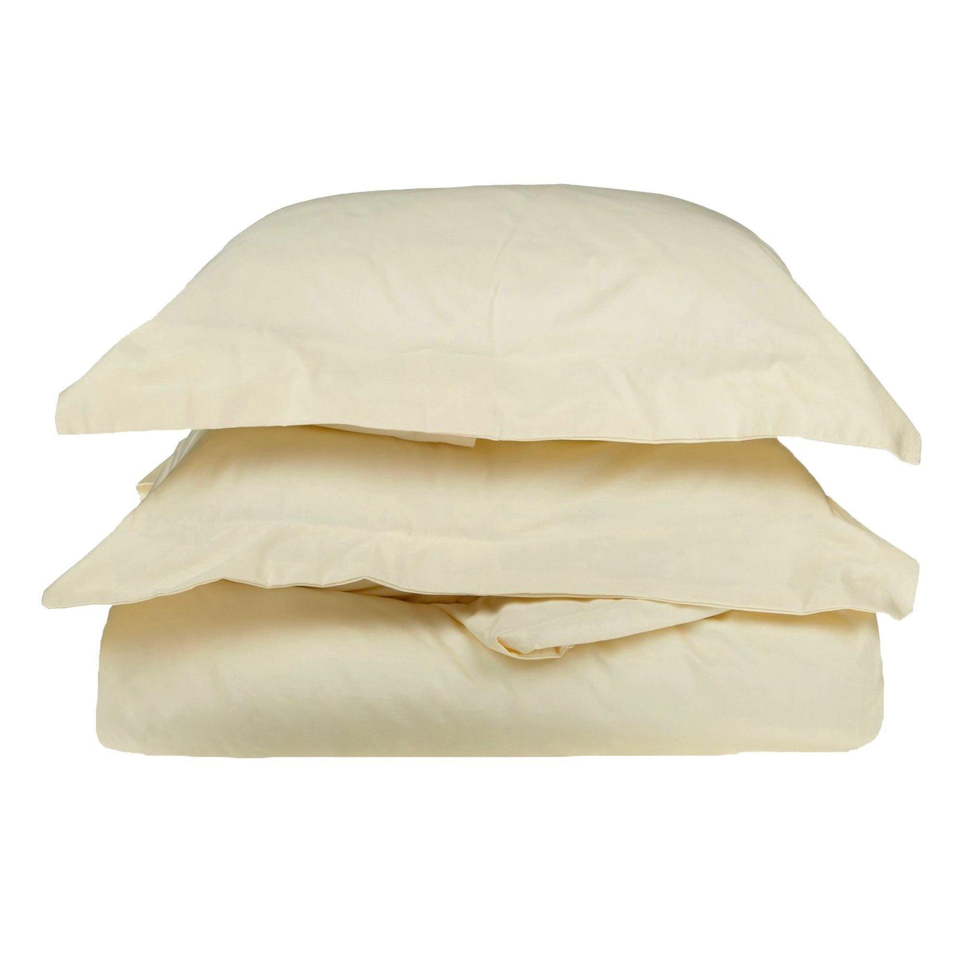 400-Thread-Count Egyptian Cotton Sateen Weave Soft Duvet Cover Set FredCo