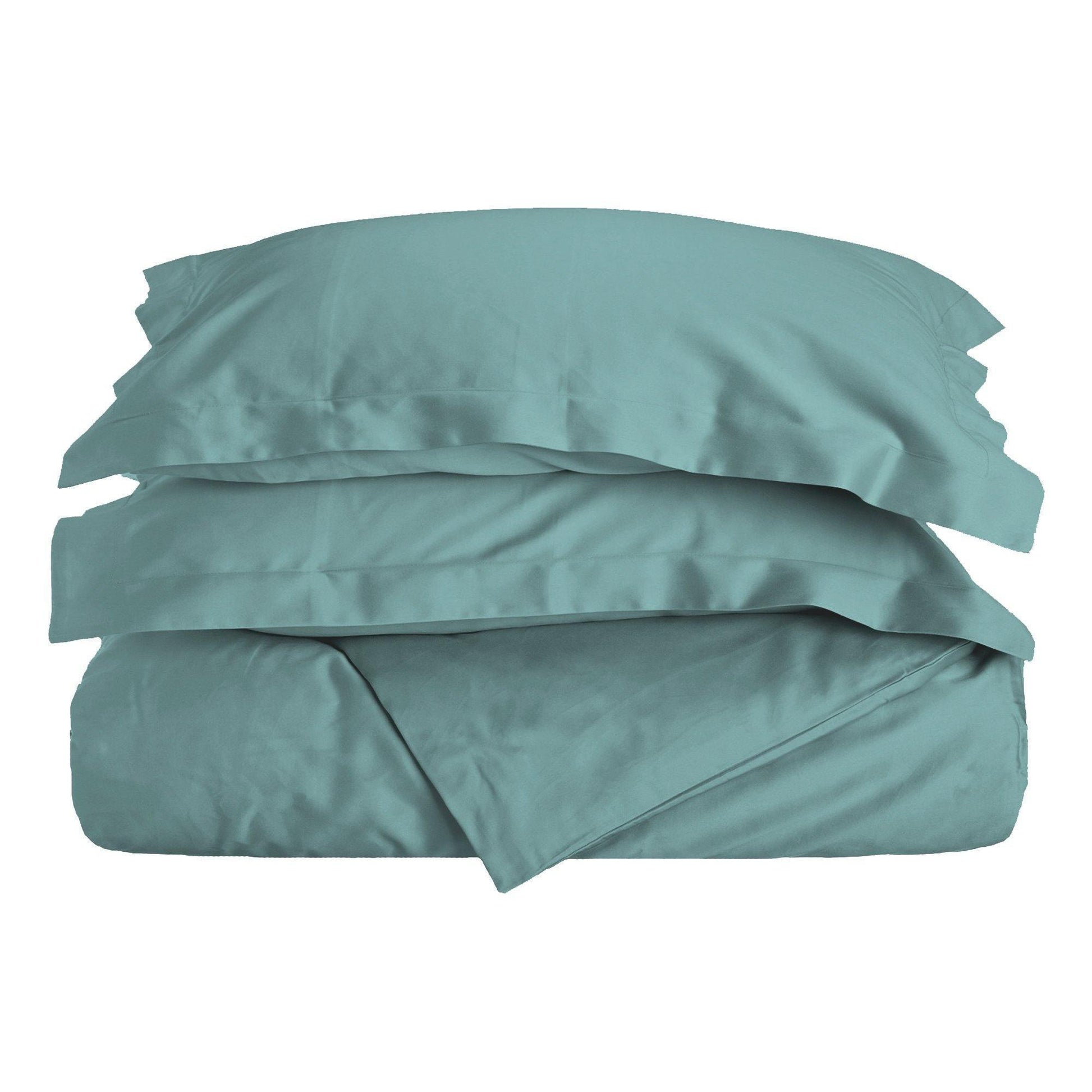 400-Thread-Count Egyptian Cotton Sateen Weave Soft Duvet Cover Set FredCo