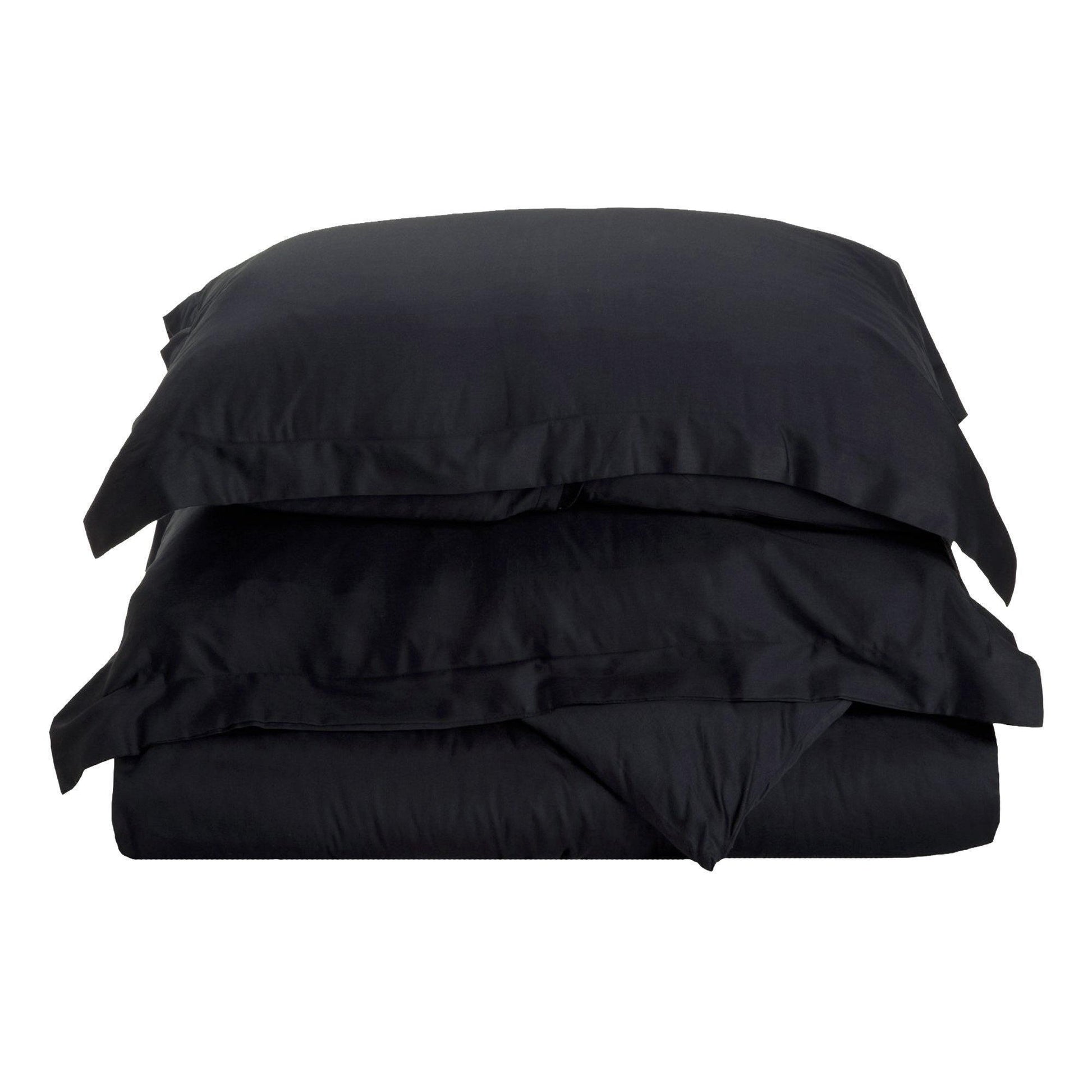400-Thread-Count Egyptian Cotton Sateen Weave Soft Duvet Cover Set FredCo