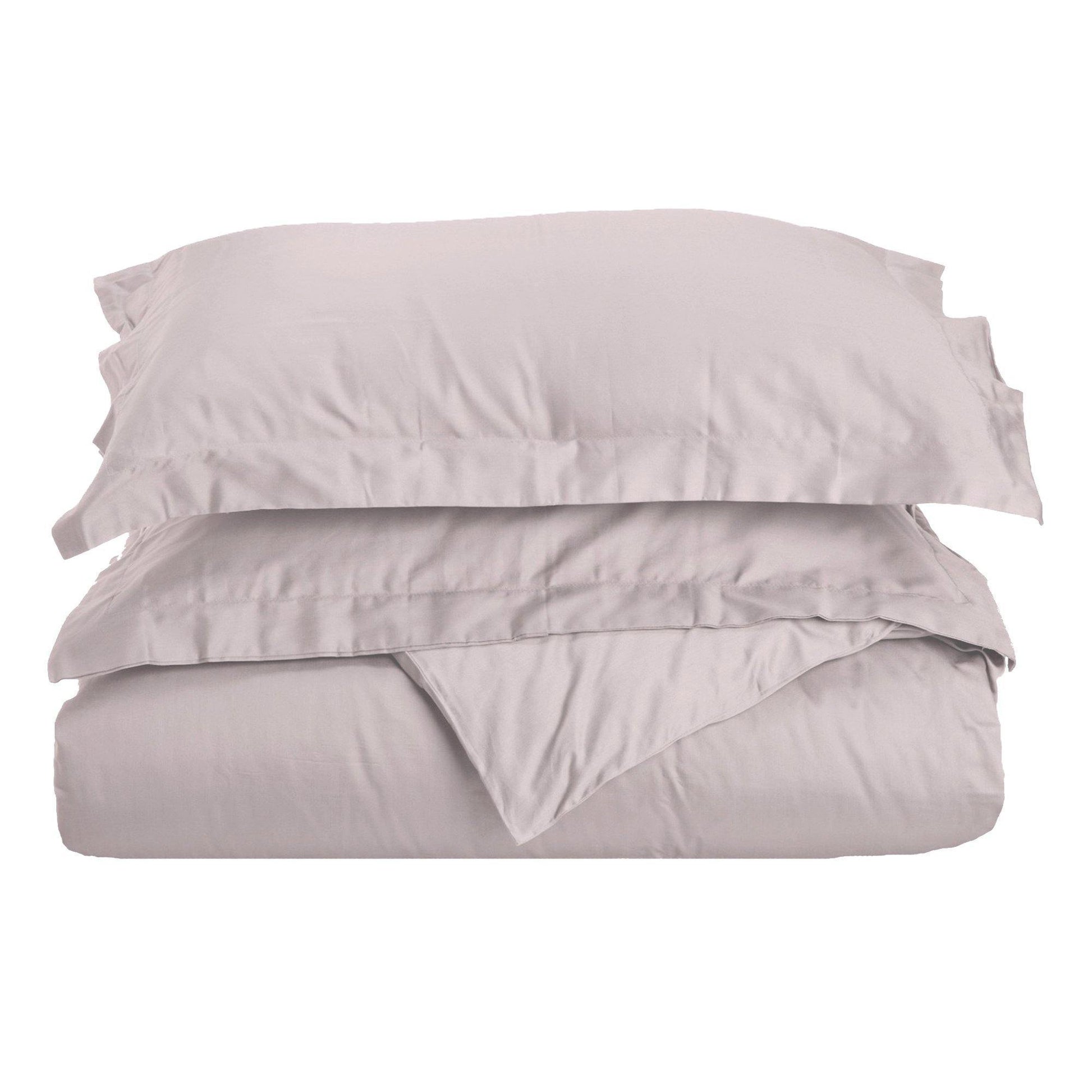 400-Thread-Count Egyptian Cotton Sateen Weave Soft Duvet Cover Set FredCo