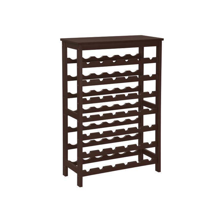 42-Bottle Wine Rack Free Standing Floor FredCo