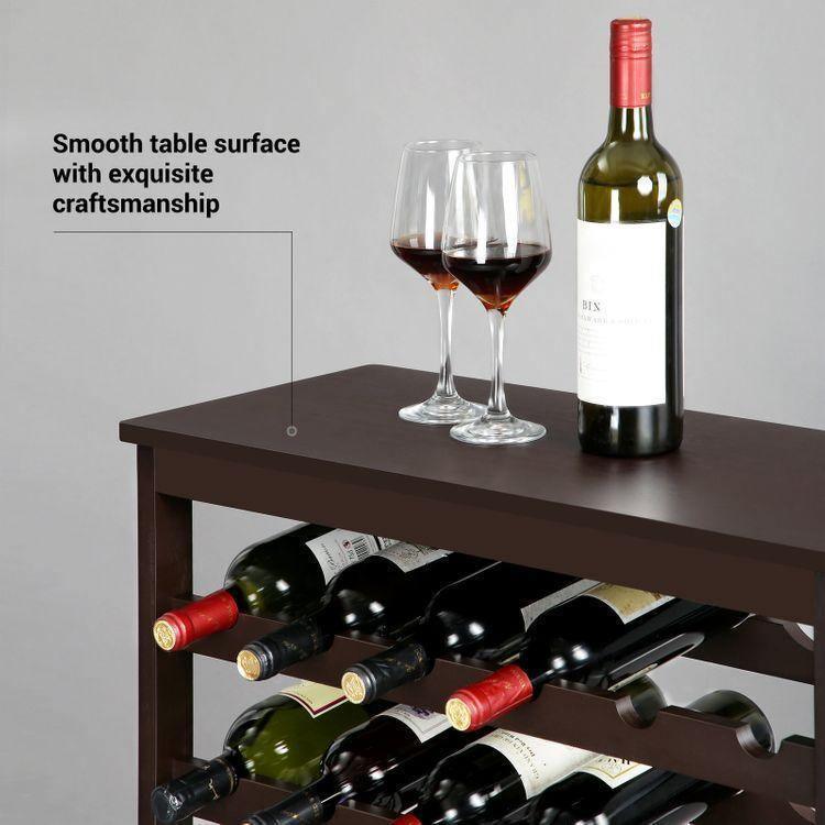 42-Bottle Wine Rack Free Standing Floor FredCo