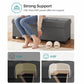 43.3 Inches Storage Ottoman Bench Gray FredCo