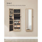 47.2-Inch Jewelry Cabinet with Lights White FredCo