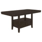 5 PC Set 193108-S5 Coaster Prentiss Extendable Rectangular Counter Height Table with Butterfly Leaf Cappuccino FredCo