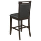 5 PC Set 193108-S5 Coaster Prentiss Extendable Rectangular Counter Height Table with Butterfly Leaf Cappuccino FredCo