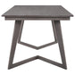5-Piece Dining Set, Wood Rectangular Table with 4 Linen Chairs, Gray SH000133AAE FredCo