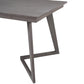 5-Piece Dining Set, Wood Rectangular Table with 4 Linen Chairs, Gray SH000133AAE FredCo