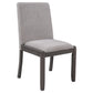 5-Piece Dining Set, Wood Rectangular Table with 4 Linen Chairs, Gray SH000133AAE FredCo