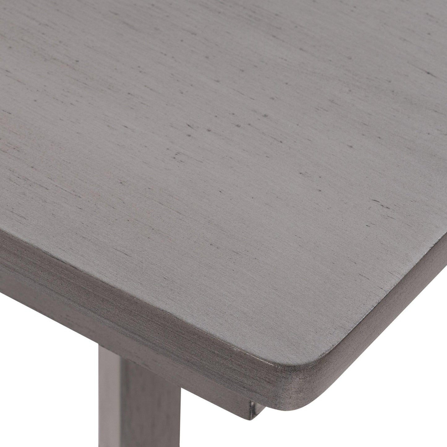 5-Piece Dining Set, Wood Rectangular Table with 4 Linen Chairs, Gray SH000133AAE FredCo