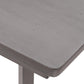 5-Piece Dining Set, Wood Rectangular Table with 4 Linen Chairs, Gray SH000133AAE FredCo