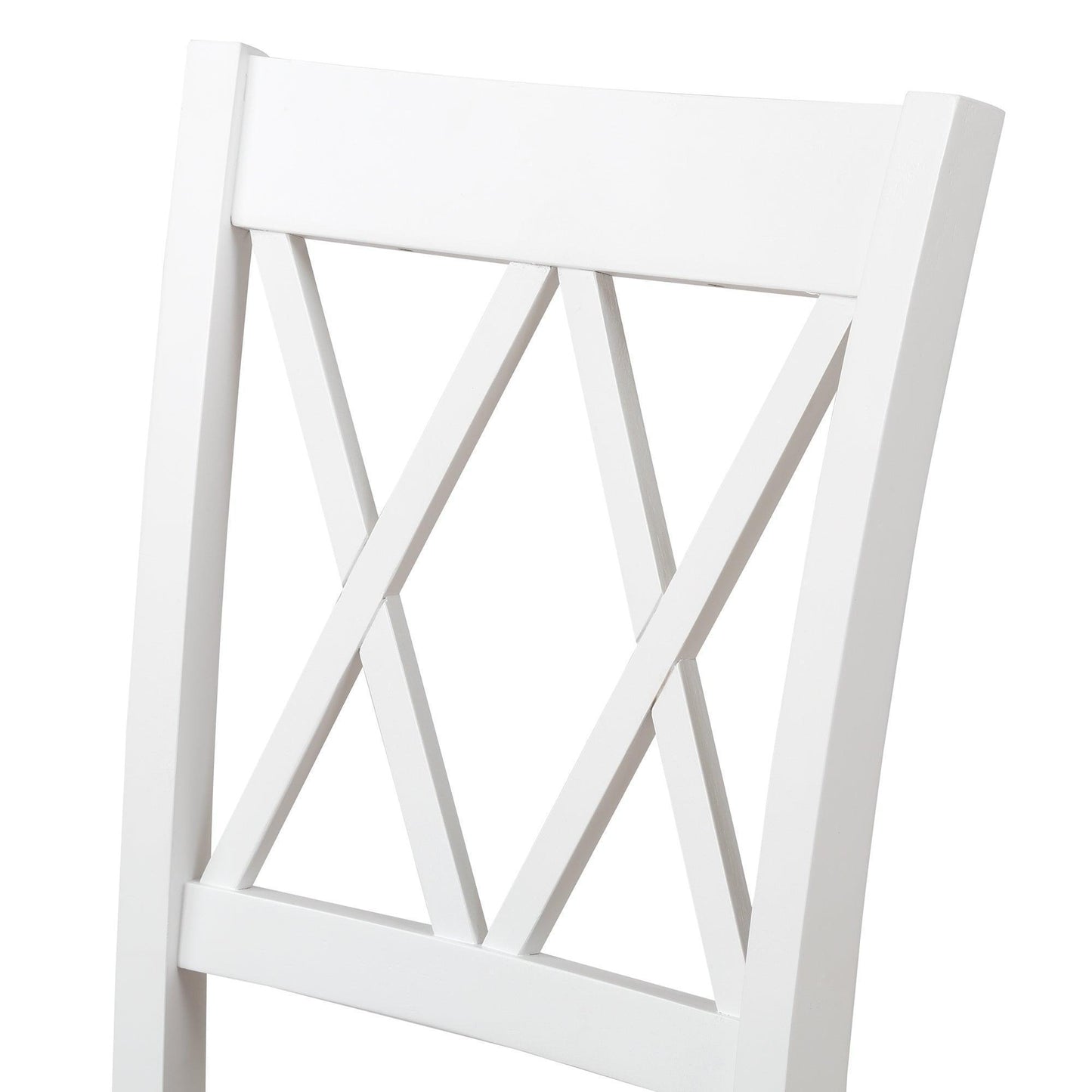 5-Piece Dining Table Set Home Kitchen Table and Chairs Wood Dining Set (White+Cherry) SH000088AAK FredCo