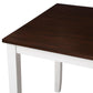 5-Piece Dining Table Set Home Kitchen Table and Chairs Wood Dining Set (White+Cherry) SH000088AAK FredCo