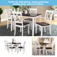 5-Piece Dining Table Set Home Kitchen Table and Chairs Wood Dining Set (White+Cherry) SH000088AAK FredCo